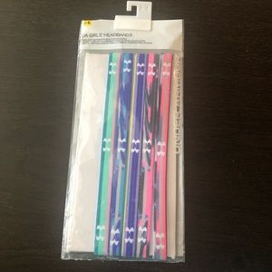 NWT Under Armour Girls 5 pack No Slip Headbands